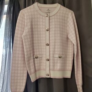 River Island Pink Houndstooth Sweater